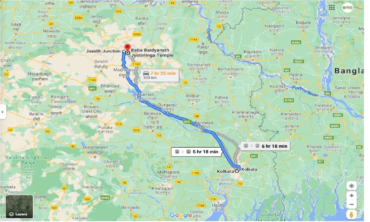 kolkata-to-baidyanath-dham-round-trip