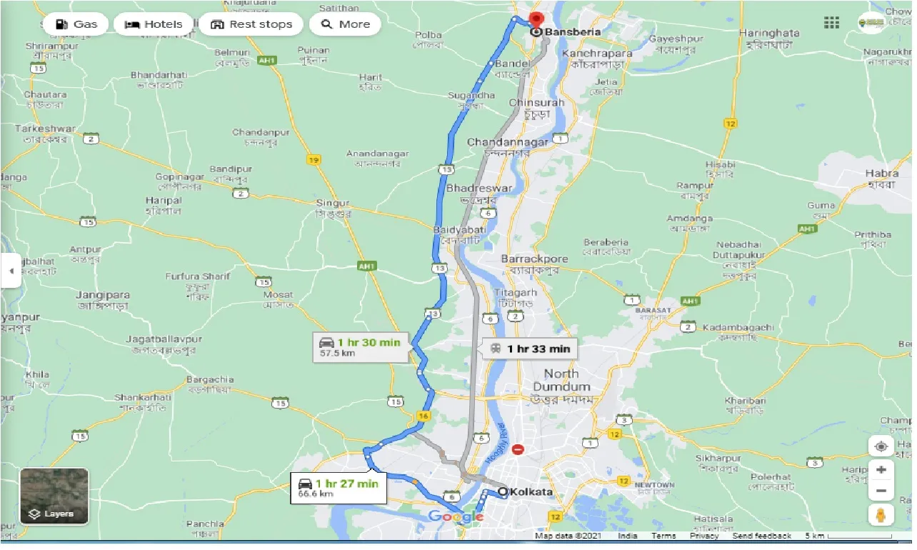 kolkata-to-bansberia-round-trip