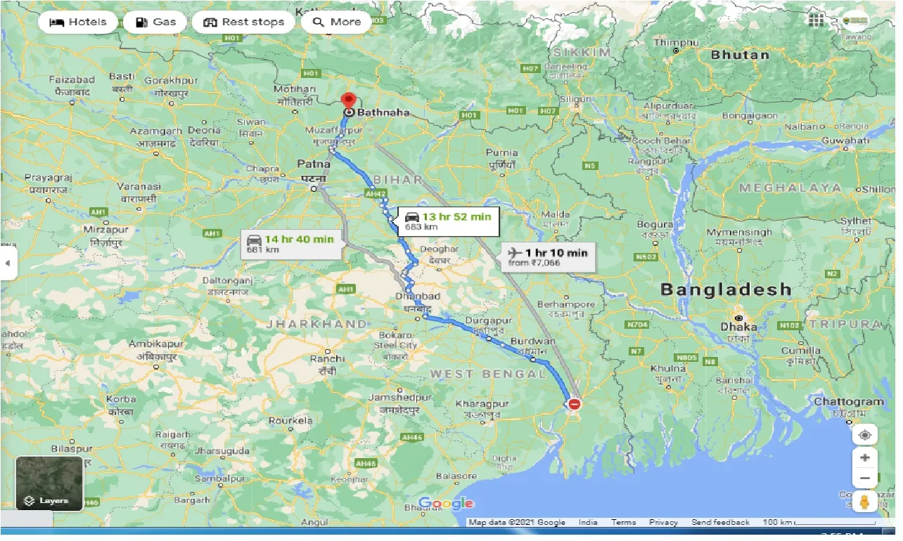 kolkata-to-bathnaha-one-way