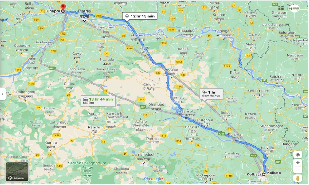 kolkata-to-chhapra-one-way