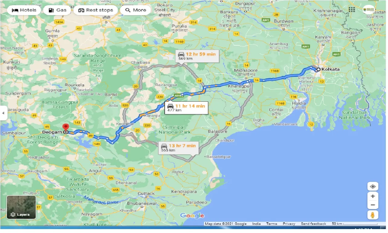 kolkata-to-deogarh-one-way