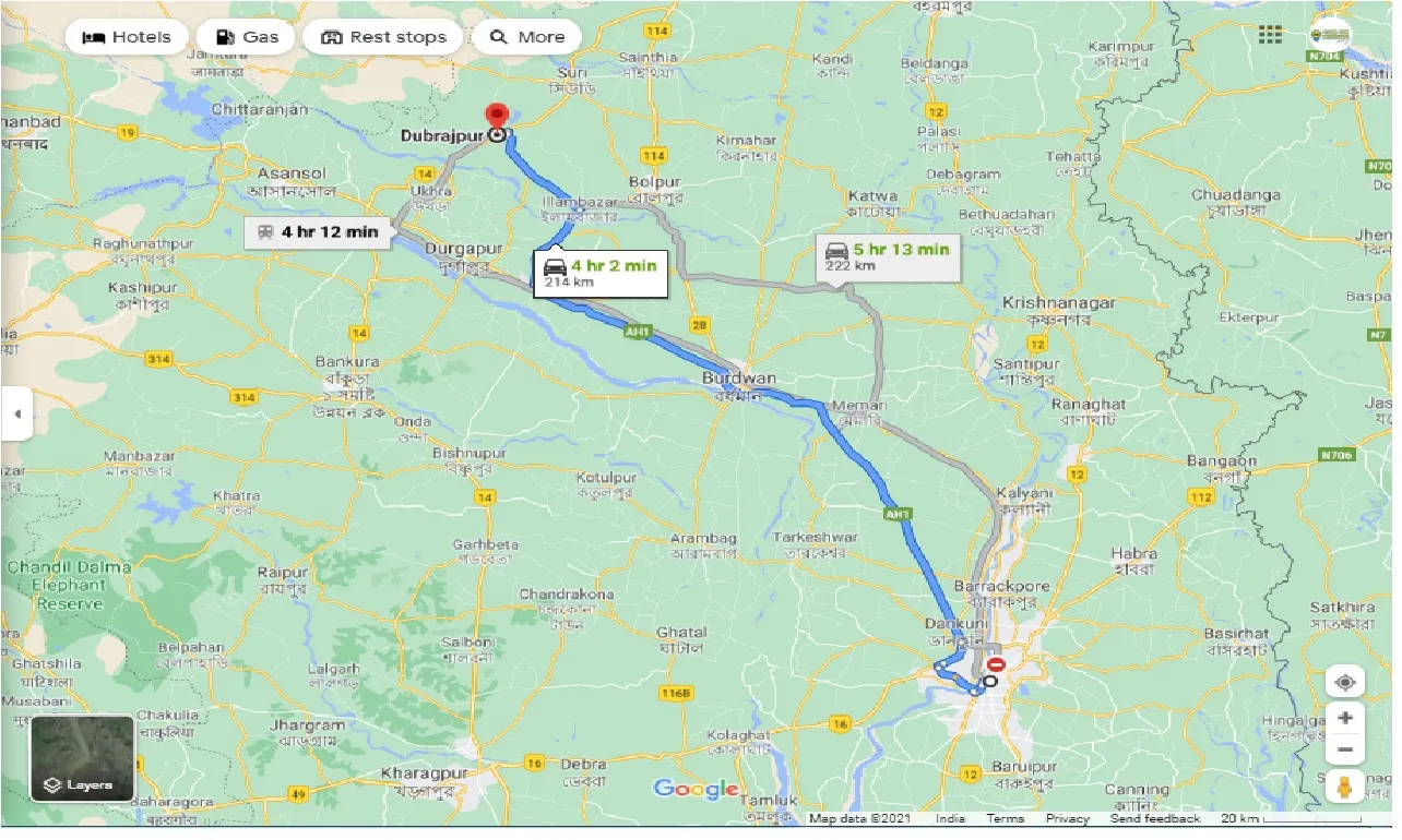 kolkata-to-dubrajpur-one-way