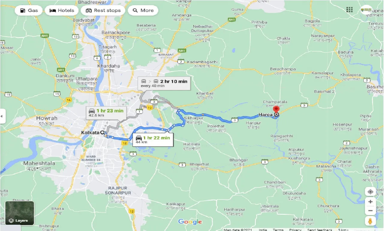 kolkata-to-haroa-one-way