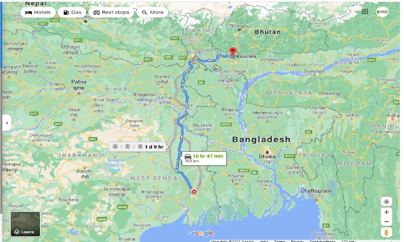 kolkata-to-kalchini-round-trip