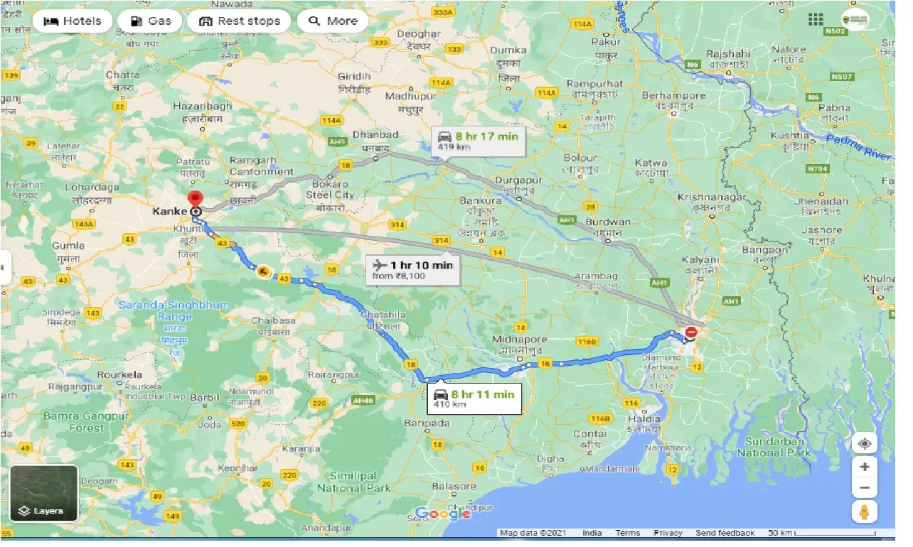 kolkata-to-kanke-round-trip