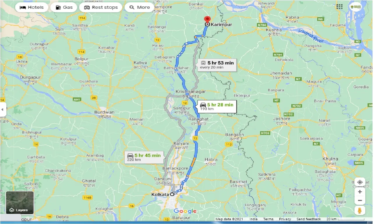 kolkata-to-karimpur-round-trip