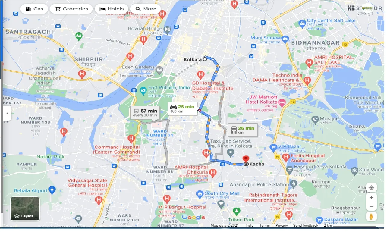 kolkata-to-kasba-one-way