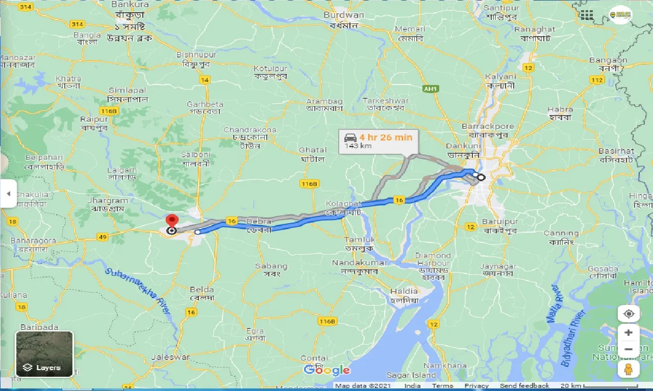 kolkata-to-kharagpur-swift-dzire