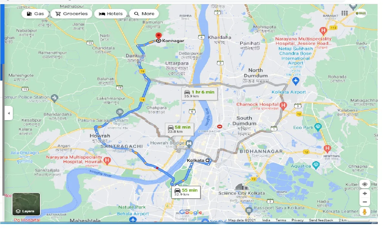 kolkata-to-konnagar-one-way