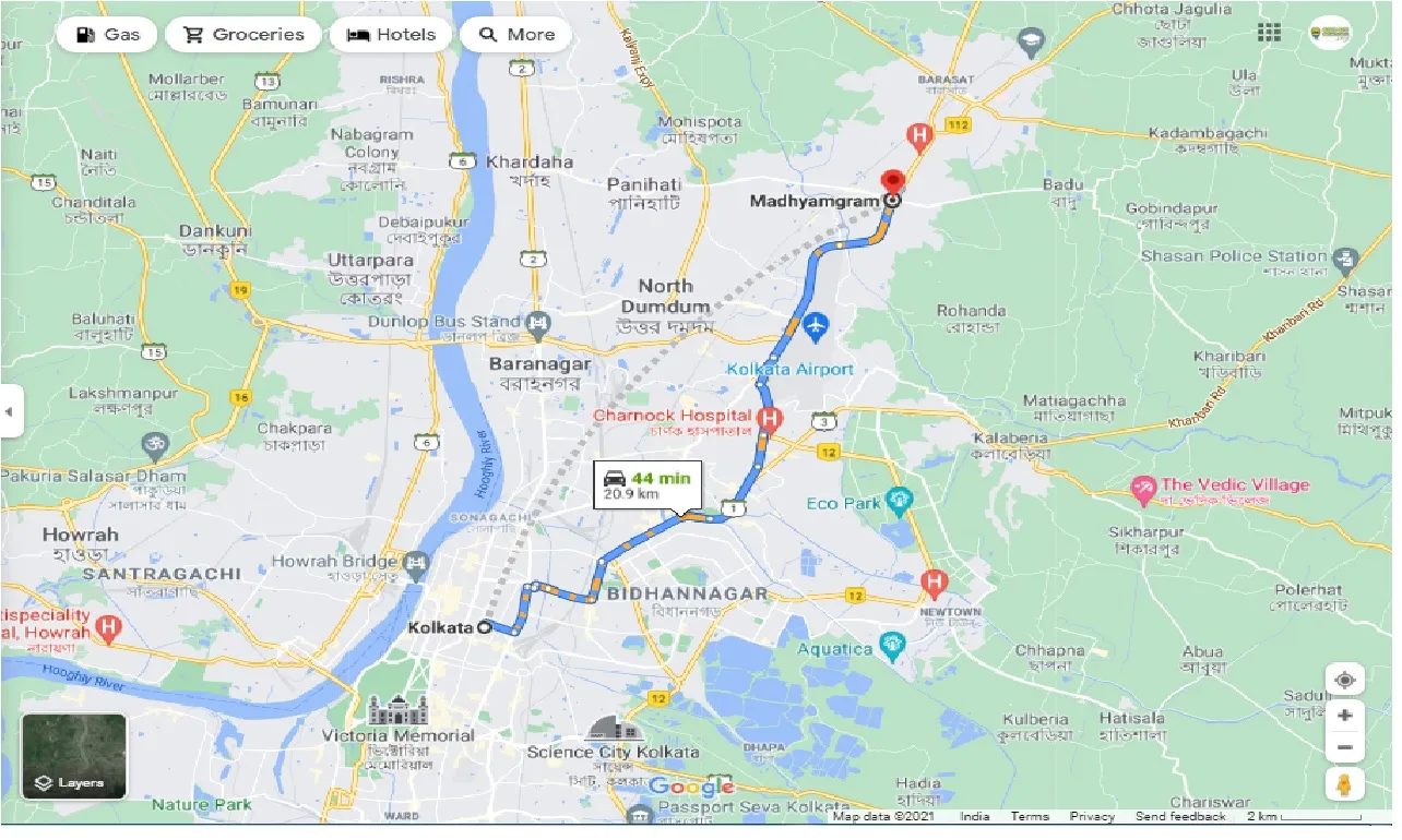 kolkata-to-madhyamgram-one-way