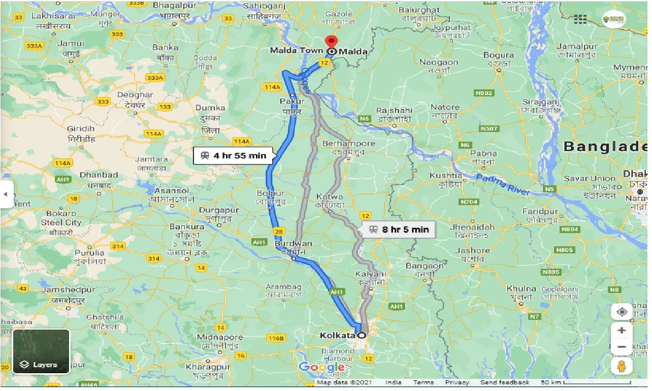 kolkata-to-malda-round-trip