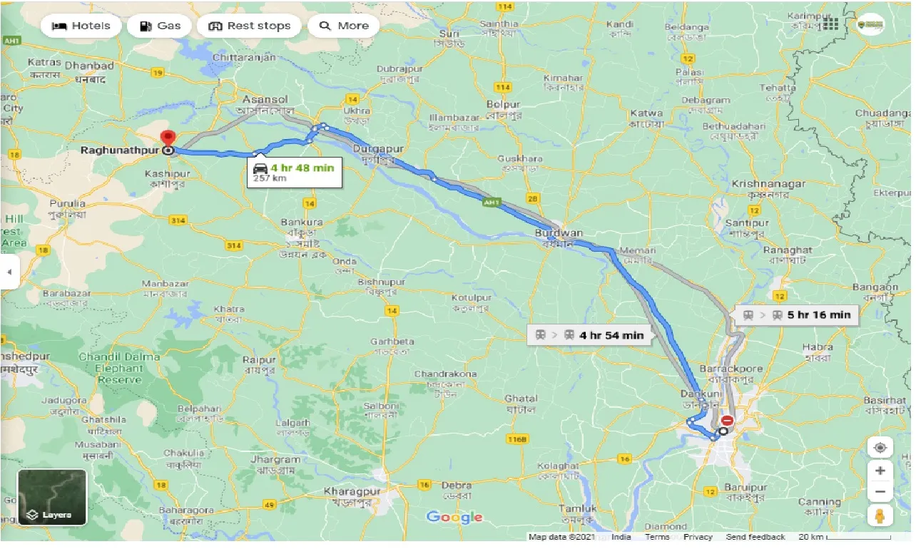 kolkata-to-raghunathpur-round-trip