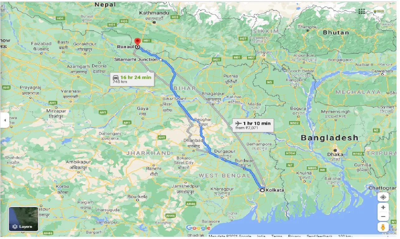 kolkata-to-raxaul-round-trip