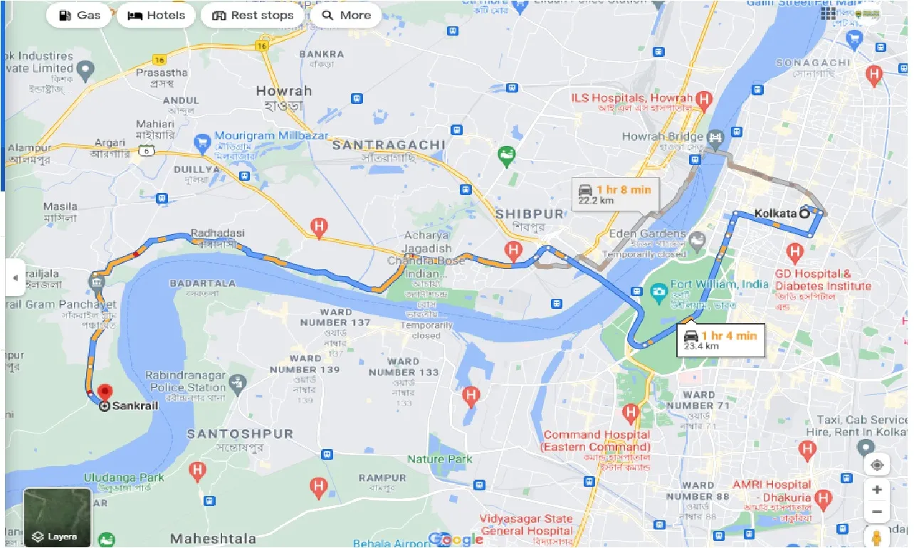 kolkata-to-sankrail-round-trip