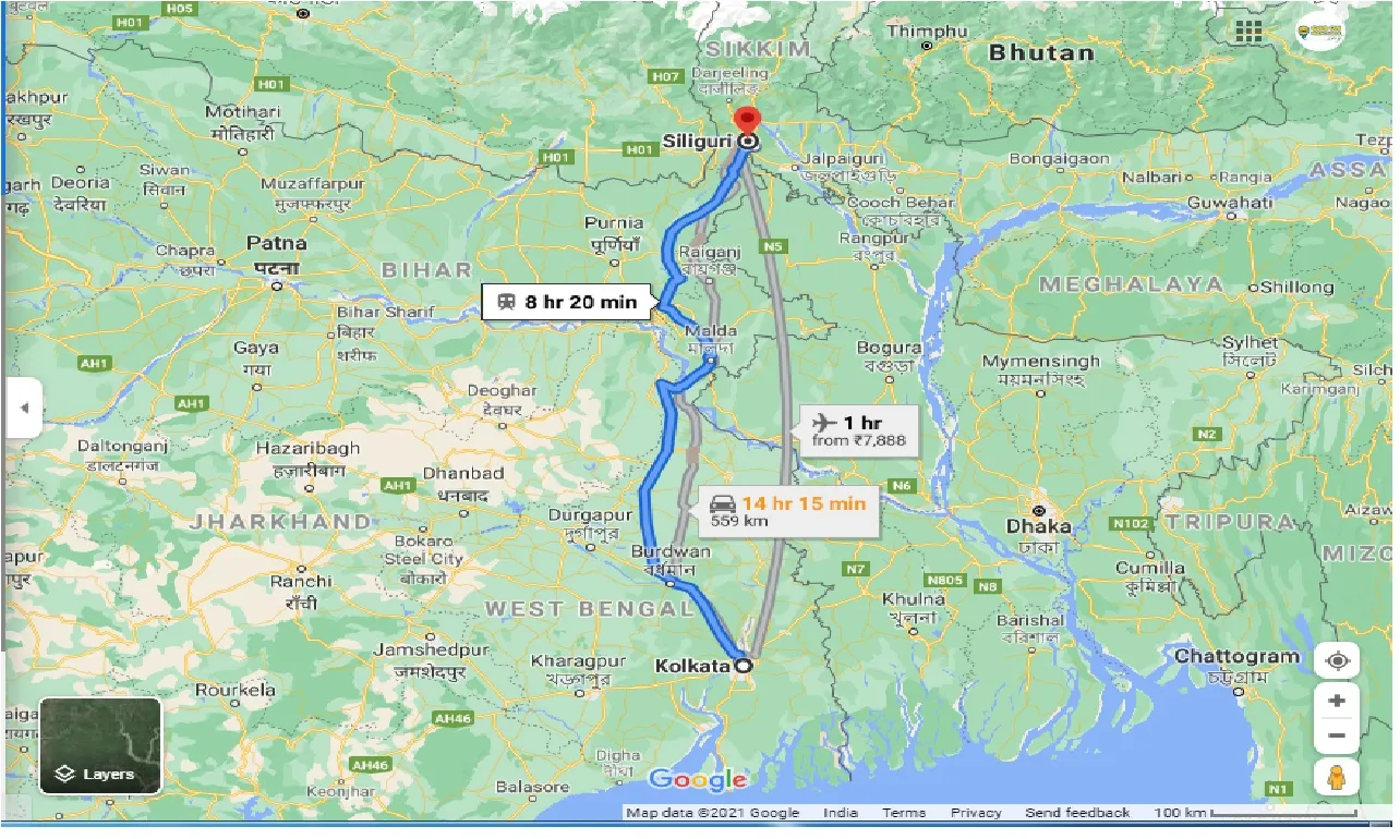 kolkata-to-siliguri-outstation