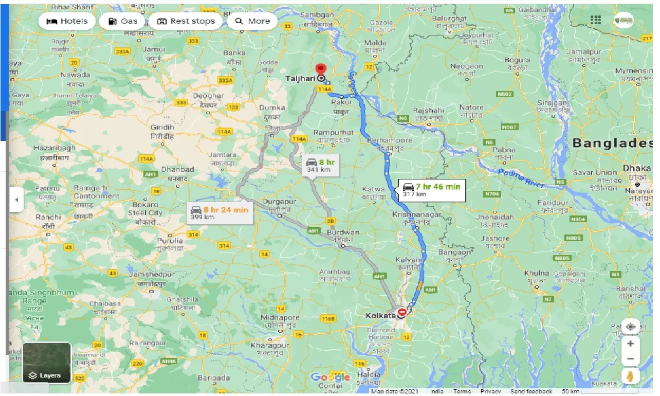 kolkata-to-taljhari-one-way