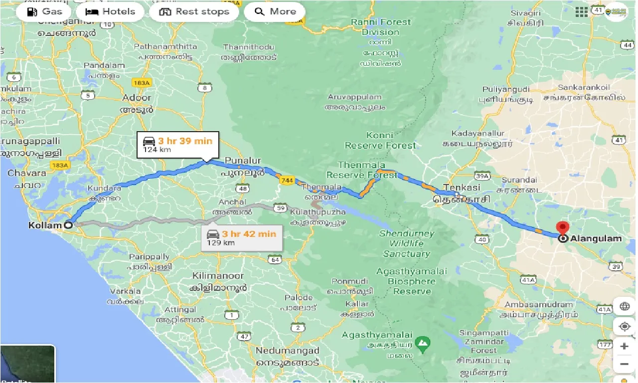 kollam-to-alangulam-one-way