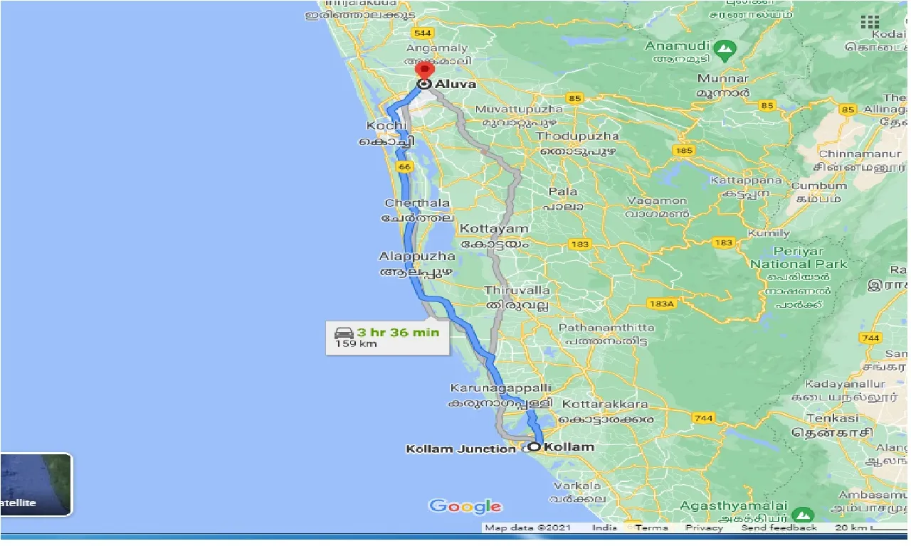 kollam-to-aluva-one-way