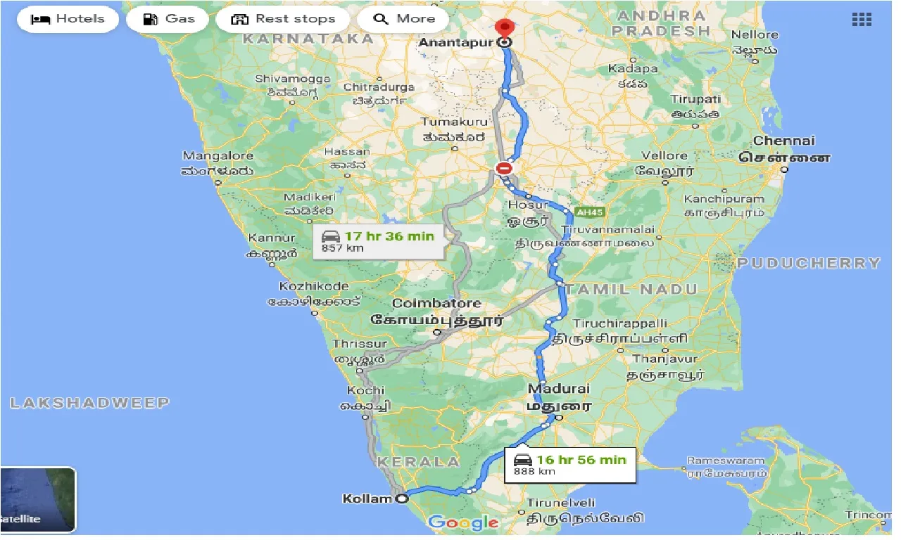 kollam-to-anantapur-taxi