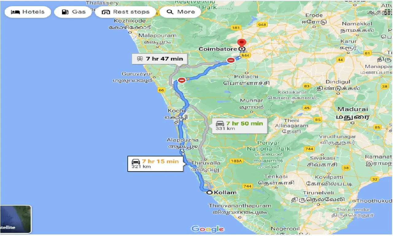 kollam-to-coimbatore-one-way