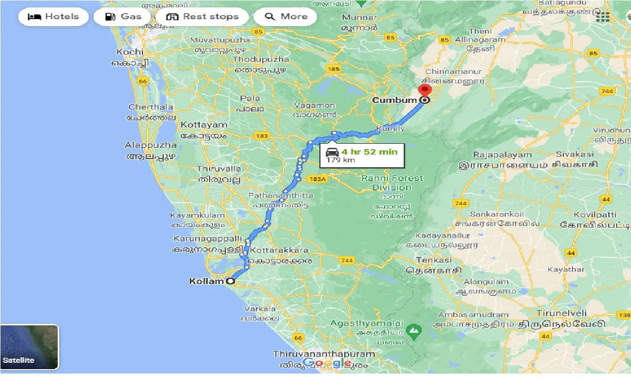 kollam-to-cumbum-one-way