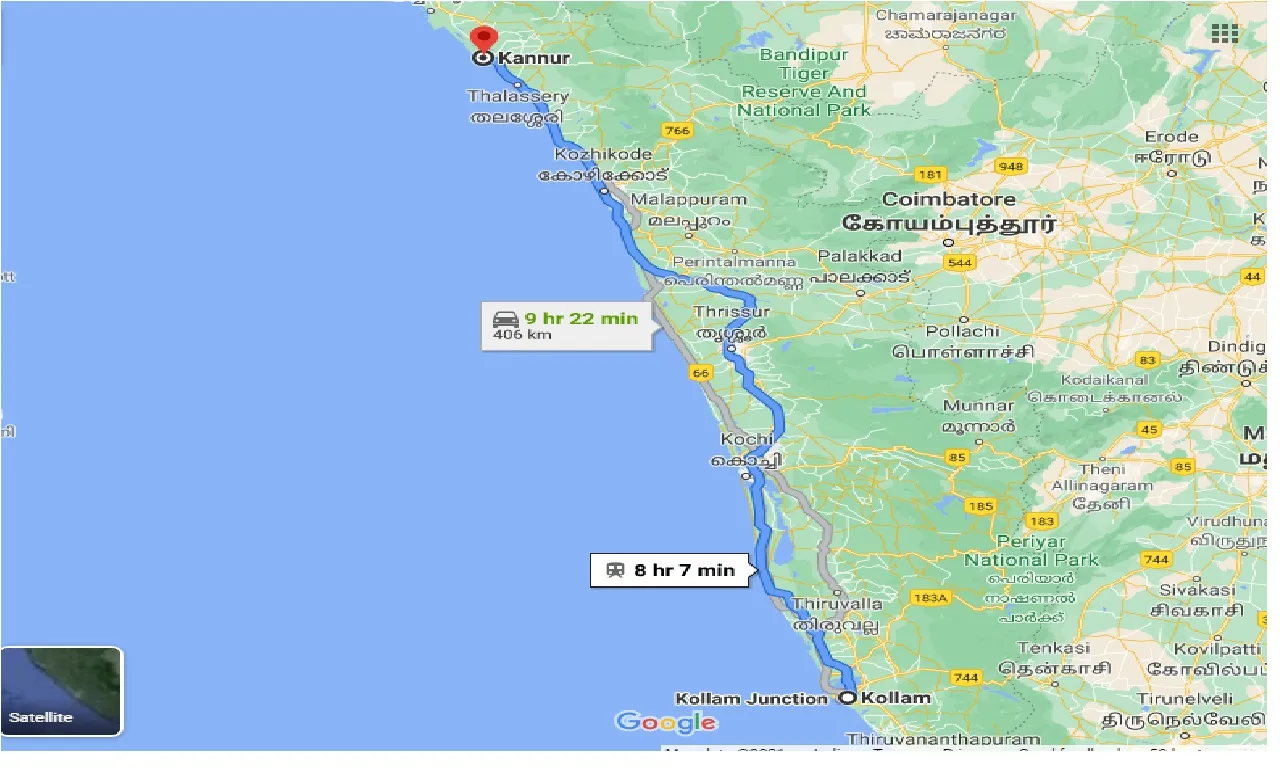 kollam-to-kannur-one-way