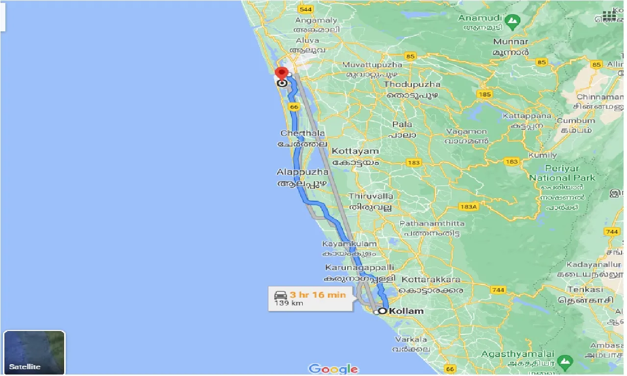 kollam-to-kochi-one-way