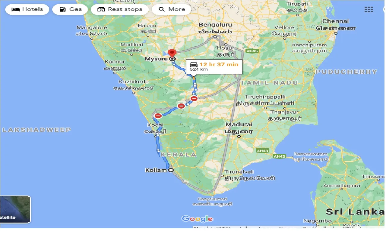 kollam-to-mysuru-one-way