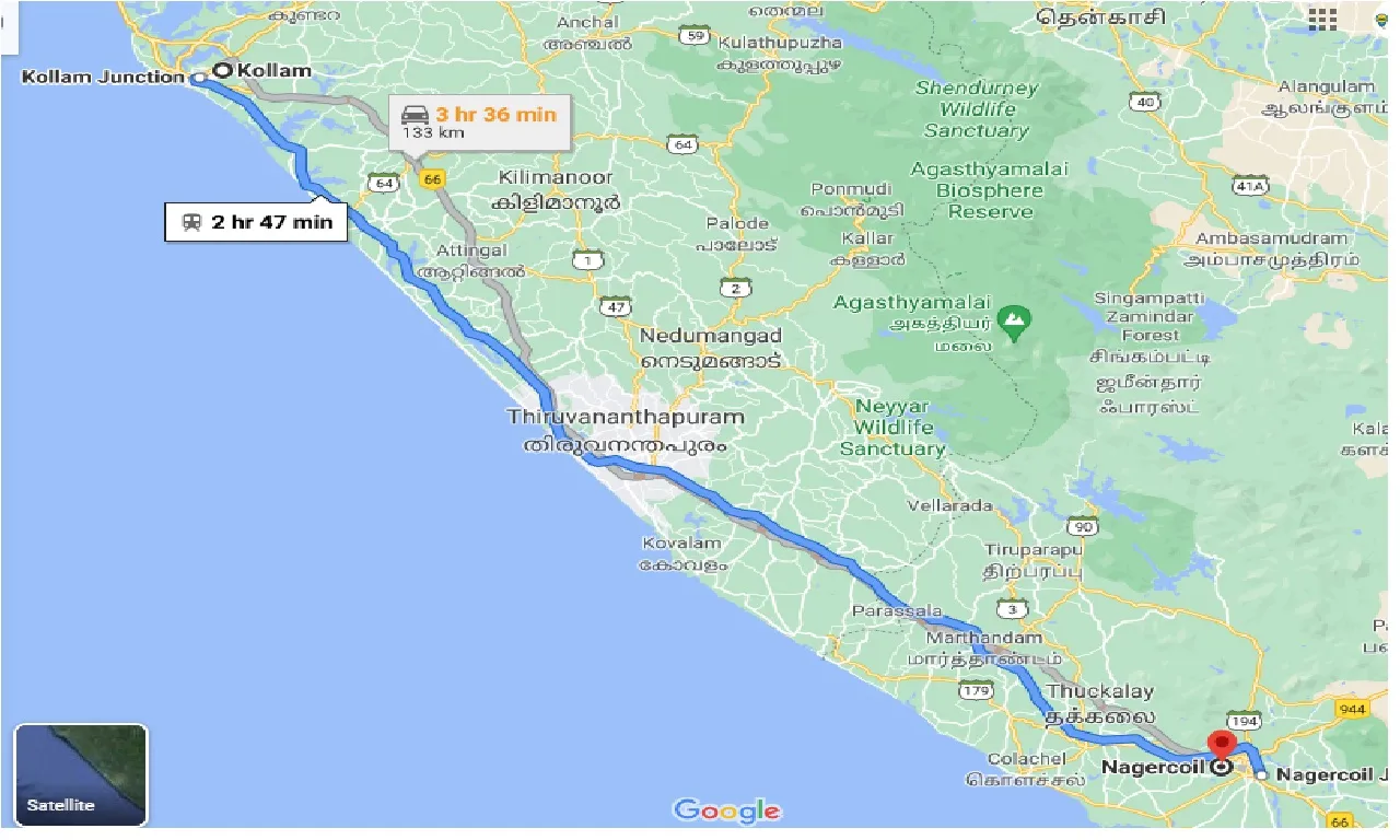kollam-to-nagercoil-one-way
