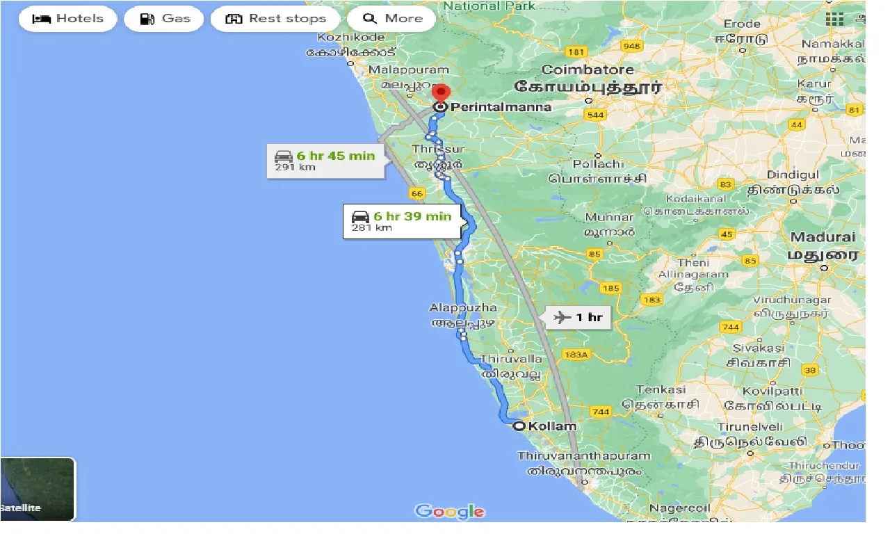 kollam-to-perintalmanna-one-way