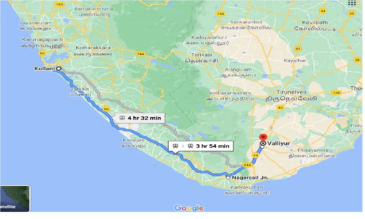 kollam-to-valliyur-one-way