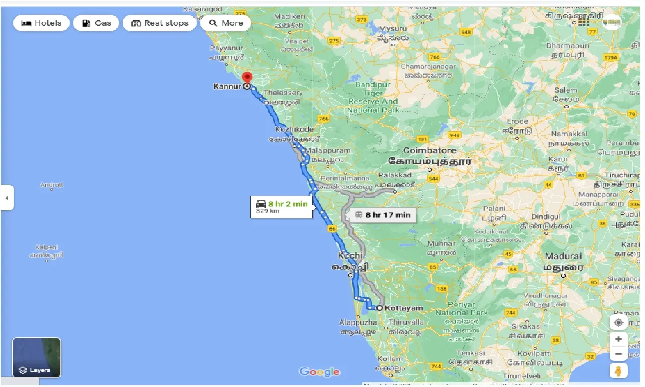 kottayam-to-kannur-one-way