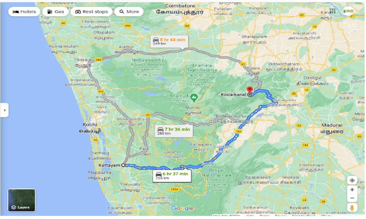 kottayam-to-kodaikanal-round-trip