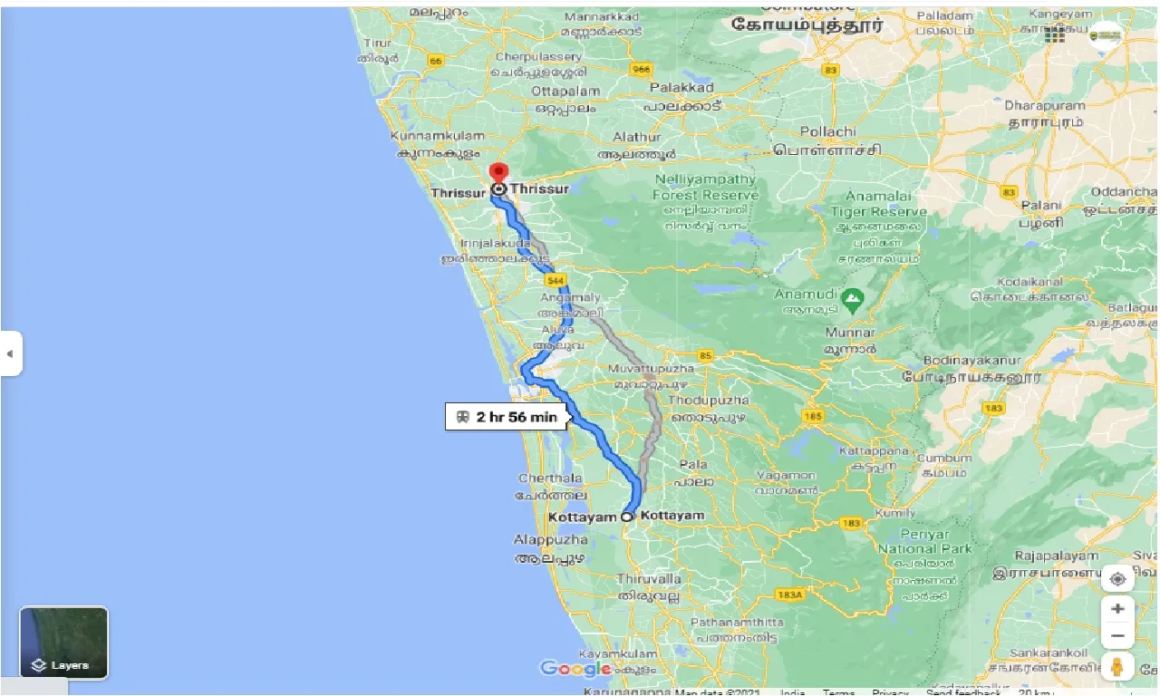 kottayam-to-thrissur-one-way