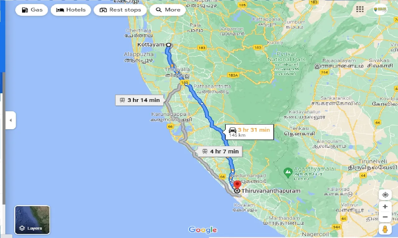 kottayam-to-trivandrum-one-way