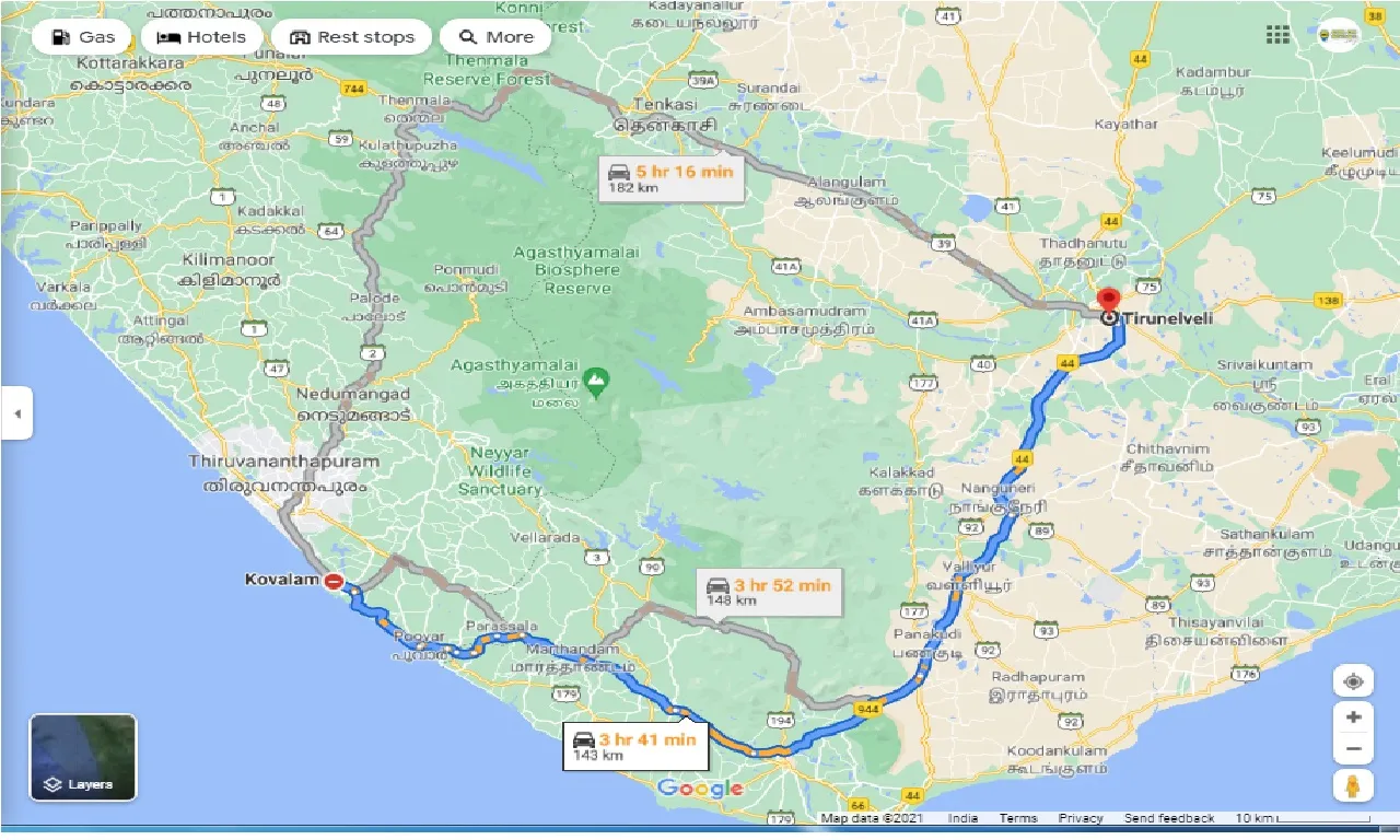 kovalam-to-tirunelveli-round-trip