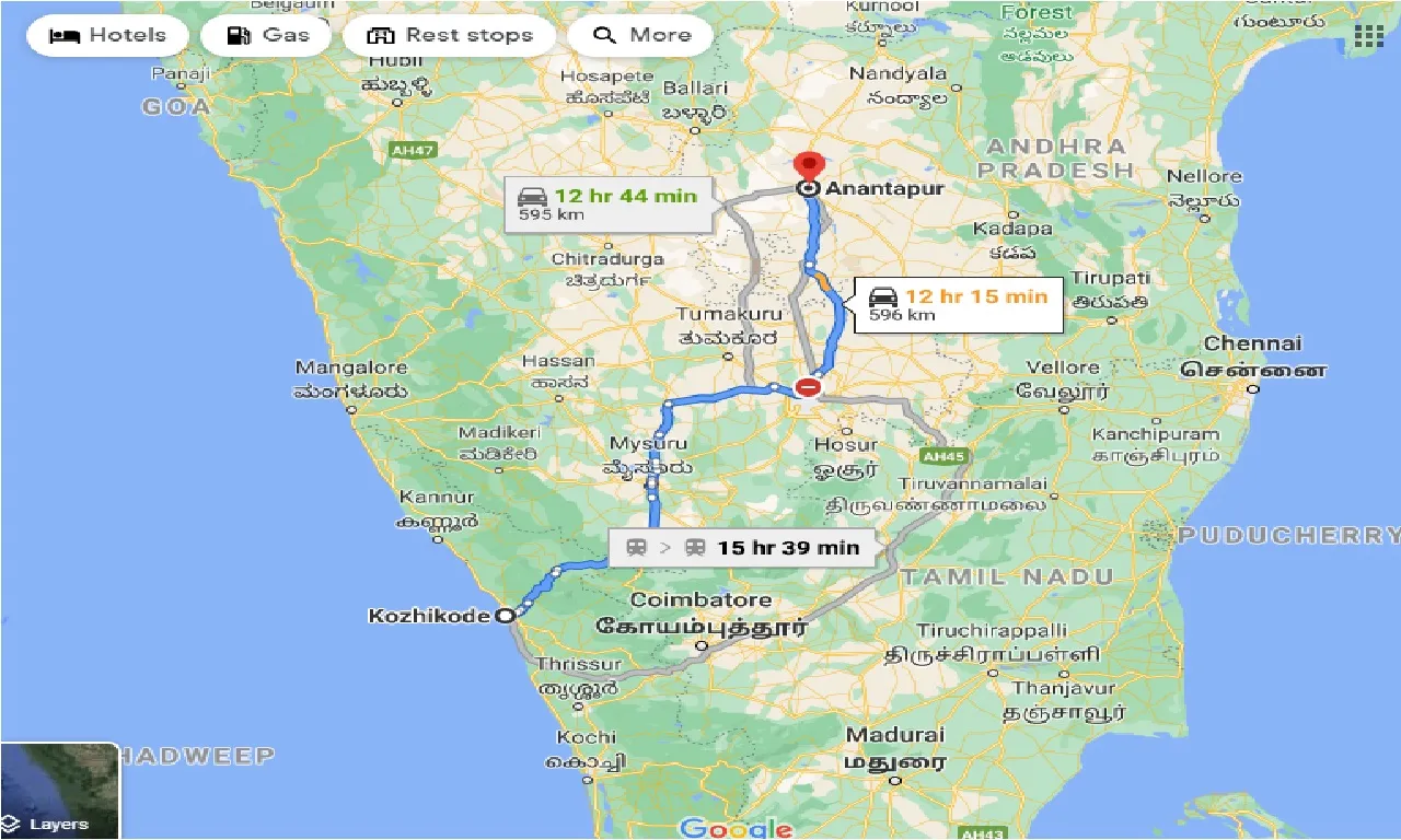 kozhikode-to-anantapur-taxi