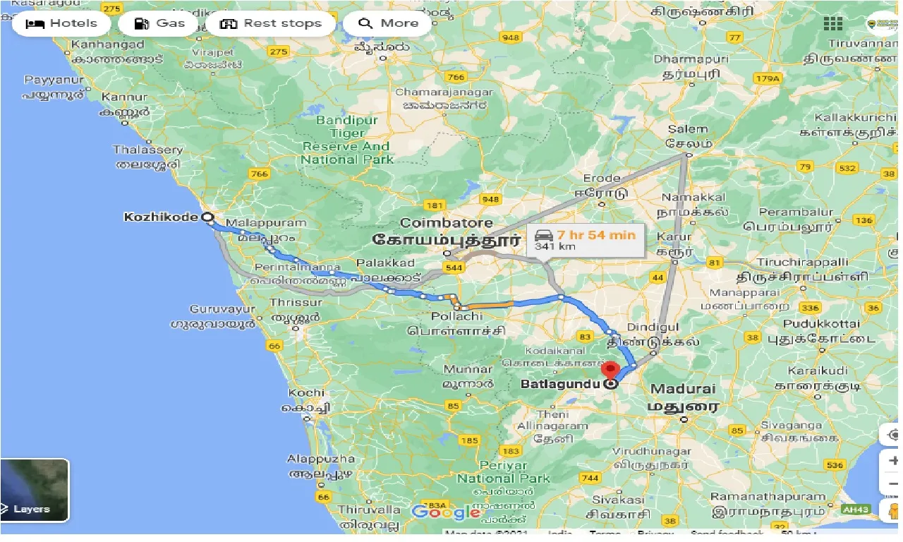 kozhikode-to-batlagundu-one-way