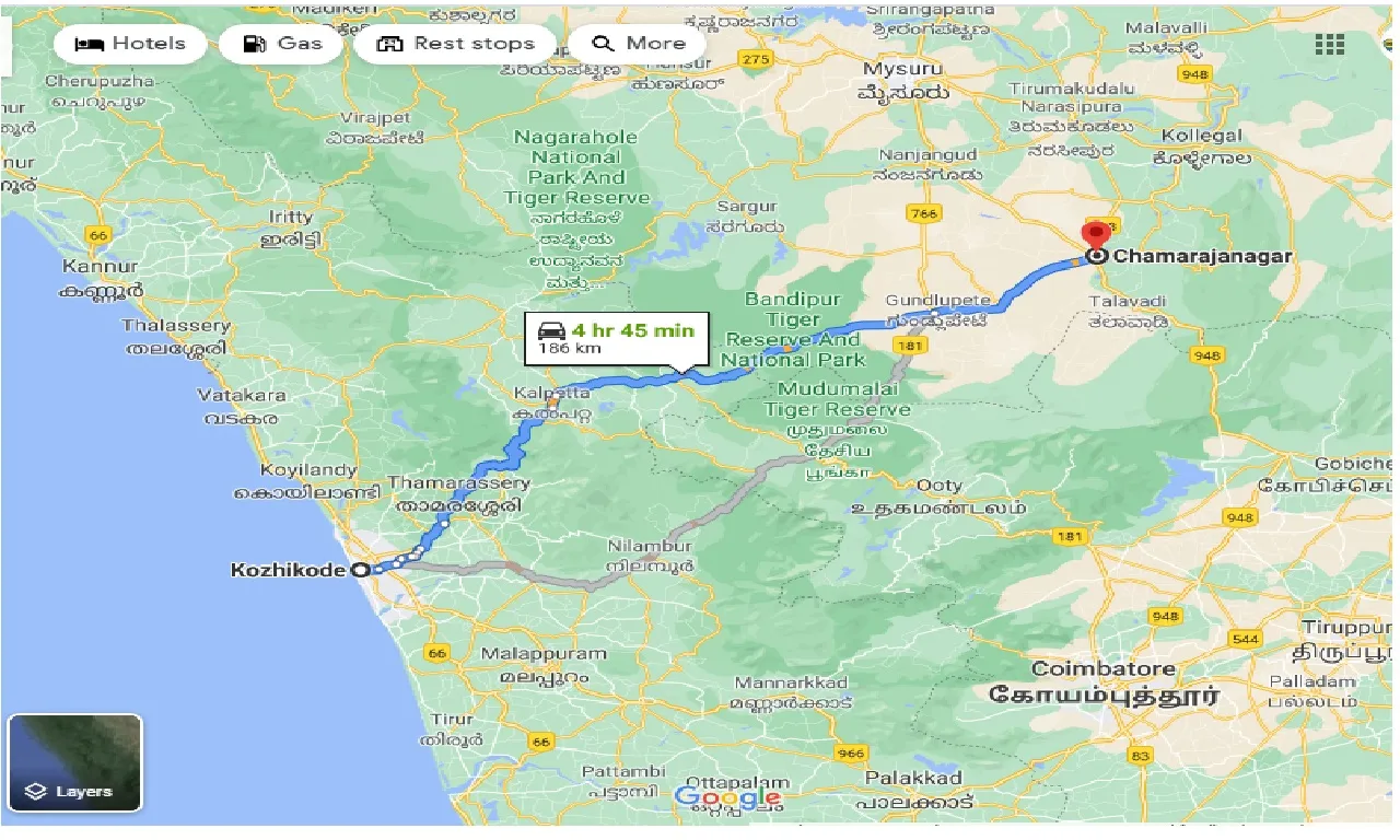 kozhikode-to-chamarajanagar-taxi