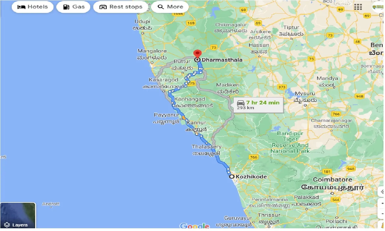 kozhikode-to-dharmasthala-taxi