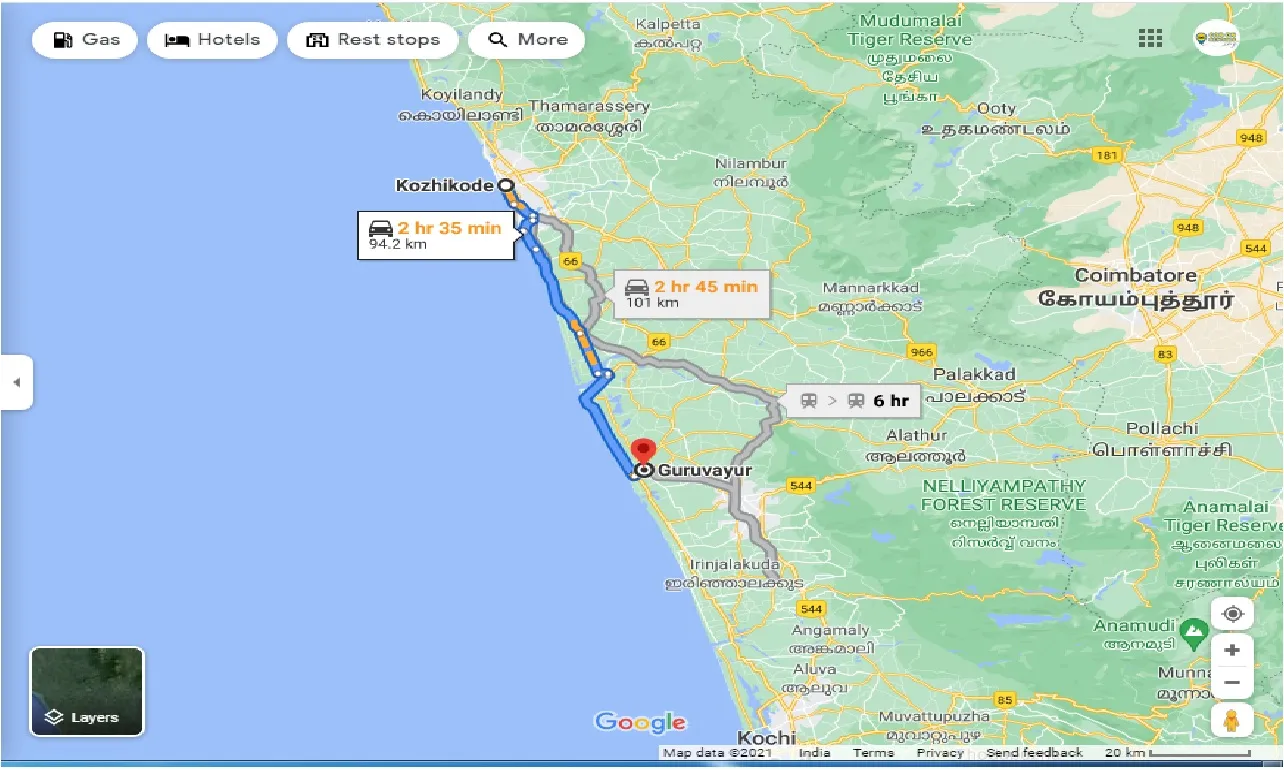kozhikode-to-guruvayur-outstation