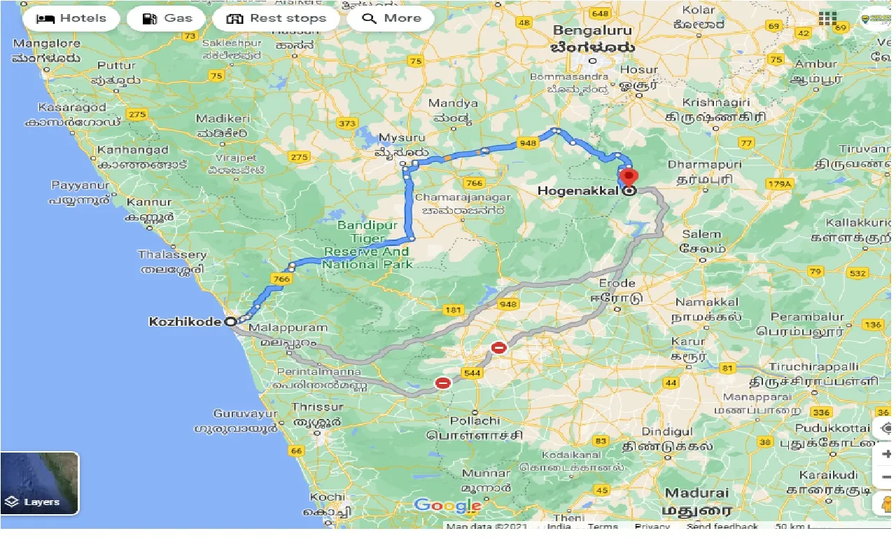 kozhikode-to-hogenakkal-taxi