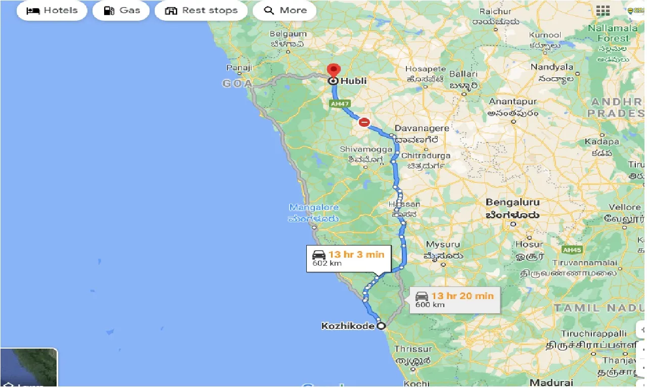 kozhikode-to-hubli-taxi
