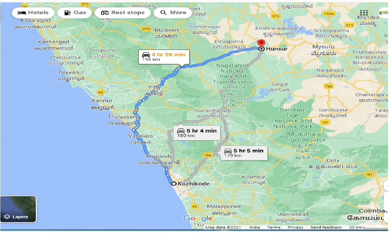 kozhikode-to-hunsur-taxi