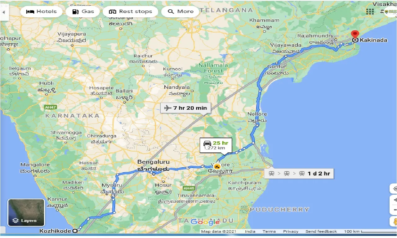 kozhikode-to-kakinada-taxi