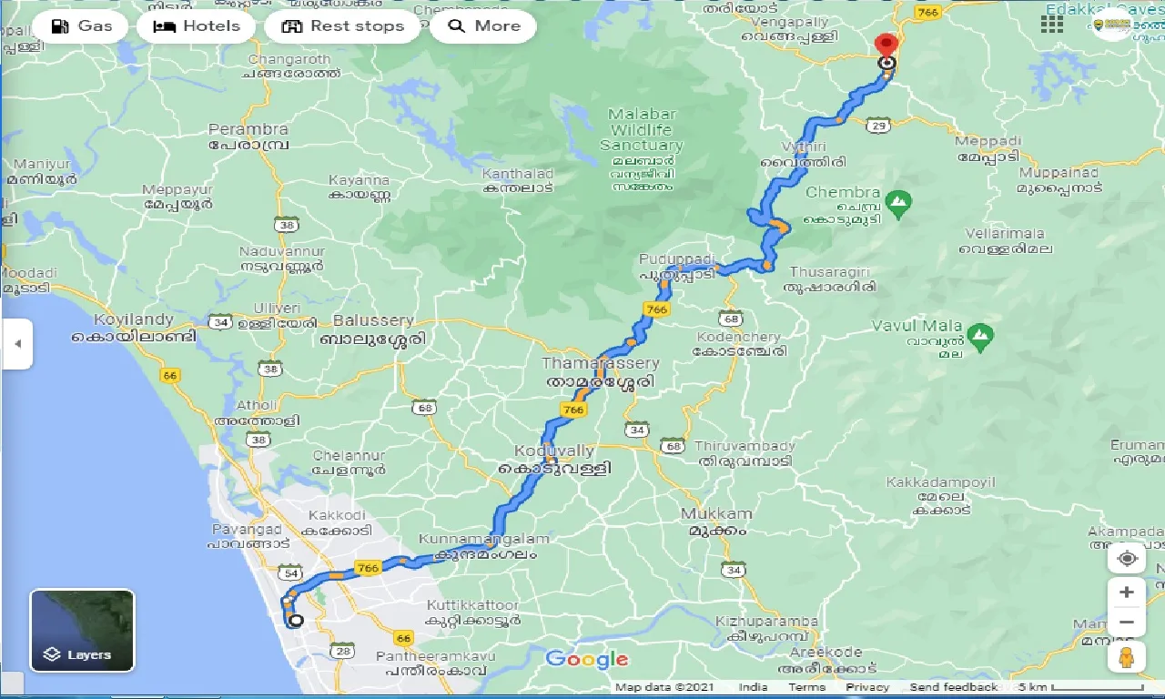 kozhikode-to-kalpetta-one-way