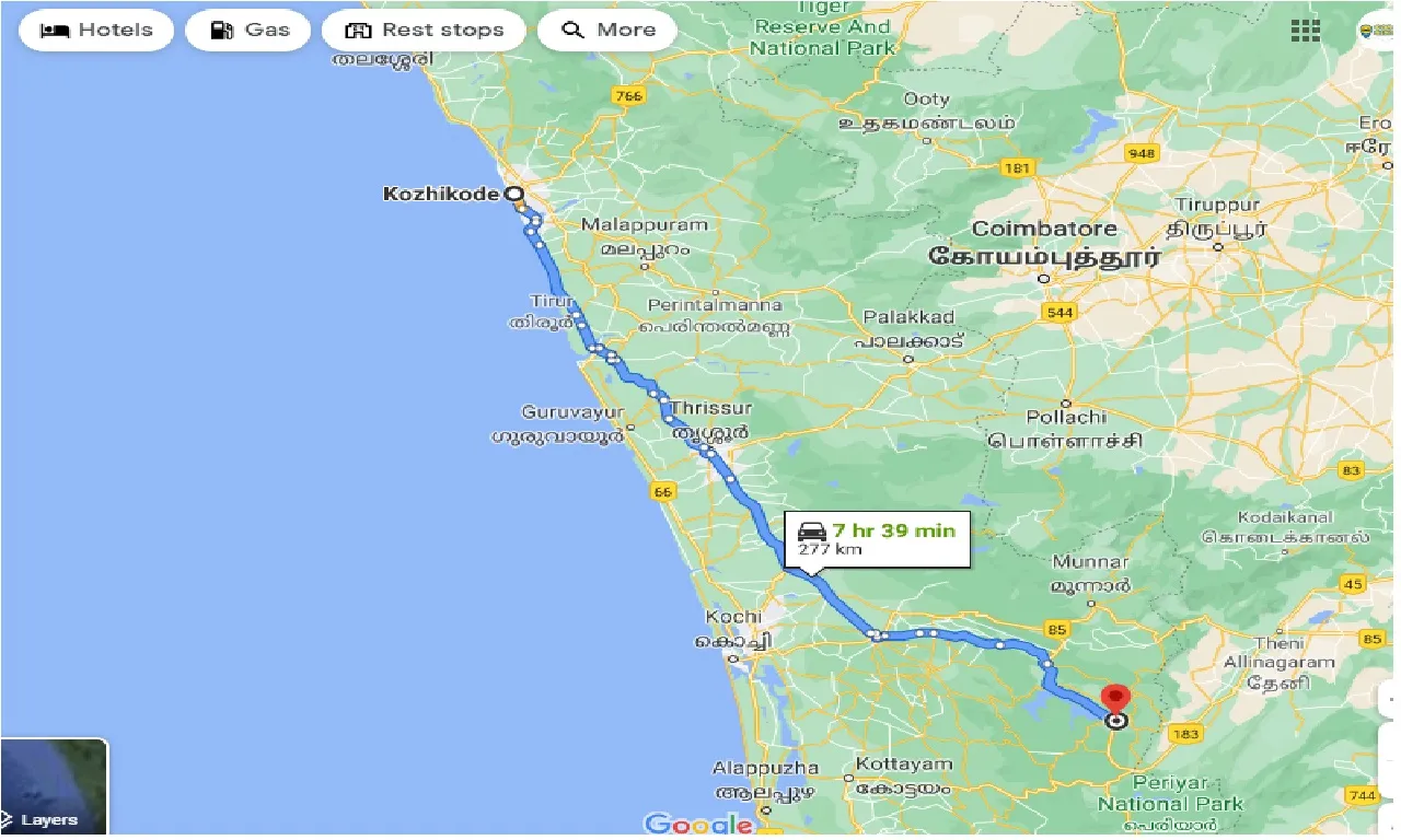 kozhikode-to-kattappana-one-way