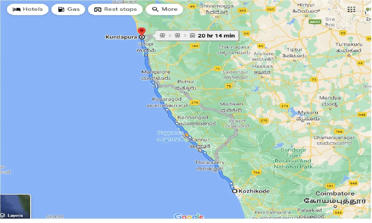 kozhikode-to-kundapura-taxi