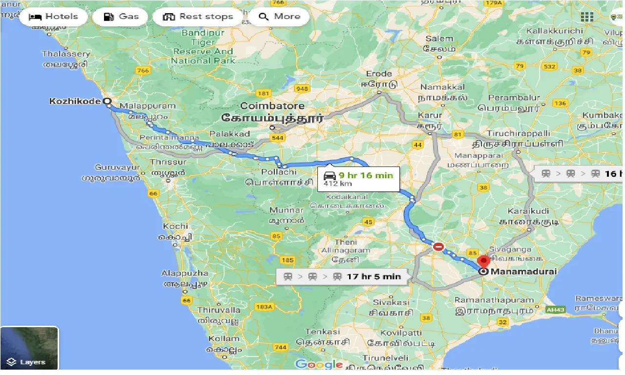 kozhikode-to-manamadurai-taxi