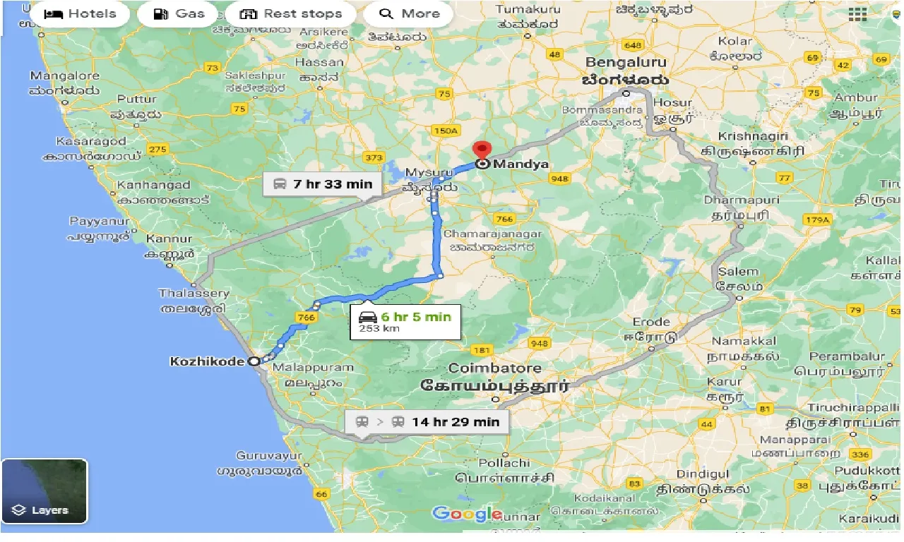 kozhikode-to-mandya-one-way